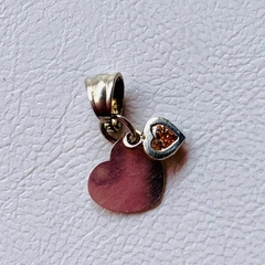 Dije Charm Pando Cora Cristal- Plata 925