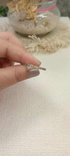 Anillo con micro pavé - Plata 925