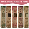 KIT C/ 5 INCENSOS NIRVANA PREMIUM | SORTIDOS | 100% NATURAL