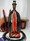 IMAGEM UMBANDA - EXU CAPA PRETA CARTOLA | RESINA | 25CM
