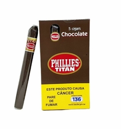 CHARUTO PHILLIES TITAN | TRADICIONAL, CHOCOLATE E COGNAC - UNIDADE - CALUNGA