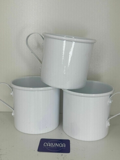 CANECA ESMALTADA | BRANCA N°8 - UNIDADE