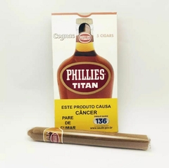 CHARUTO PHILLIES TITAN | TRADICIONAL, CHOCOLATE E COGNAC - UNIDADE na internet