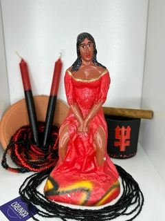 IMAGEM UMBANDA - POMBAGIRA MARIA FARRAPO | GESSO | 20CM