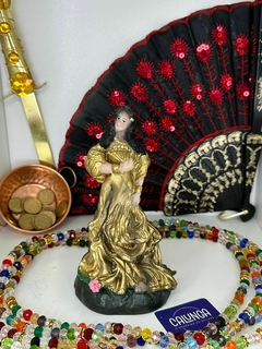 IMAGEM UMBANDA - CIGANA DOURADA | RESINA | 15CM