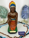 IMAGEM UMBANDA - CABOCLO VIRA MUNDO | GESSO | 18CM