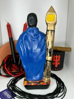 IMAGEM UMBANDA - EXU TRANCA RUAS DAS ALMAS | GESSO | 20CM - comprar online