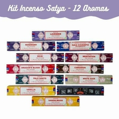 KIT C/ 12 INCENSOS MASSALA SATYA | SORTIDOS | INDIANO ORIGINAL