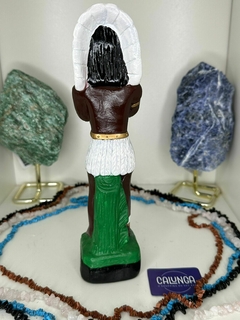 IMAGEM UMBANDA - CABOCLO PENA BRANCA | GESSO | 18CM - comprar online