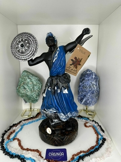 IMAGEM ORIXÁ - OGUM | RESINA | 26CM | ORIGINAL CAMASI