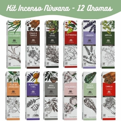 KIT C/ 12 INCENSOS NIRVANA | SORTIDOS | 100% NATURAL
