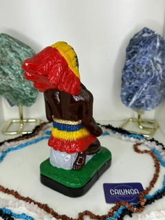 IMAGEM UMBANDA - CABOCLO SETE FLECHAS | GESSO | 18CM - comprar online