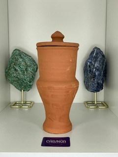 QUARTINHA DE BARRO S/ VERNIZ 18CM - SEM ASA