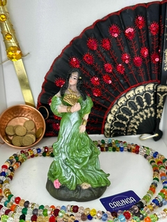 IMAGEM UMBANDA - CIGANA VERDE | RESINA | 15CM
