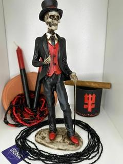 IMAGEM UMBANDA - EXU JOÃO CAVEIRA | RESINA | 25CM