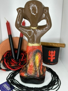 IMAGEM UMBANDA - EXU MIRIM | GESSO | 25CM - comprar online