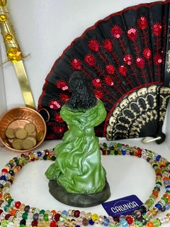 IMAGEM UMBANDA - CIGANA VERDE | RESINA | 15CM - comprar online