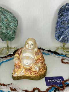 IMAGEM ESOTÉRICA - BUDA DOURADO | GESSO | 15CM