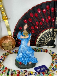 IMAGEM UMBANDA - CIGANA AZUL | RESINA | 15CM