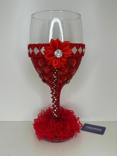 TAÇA PARA POMBAGIRA | LUXO | VERMELHA - UNIDADE
