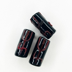 FIRMA LISA TRIDENTE G | PRETO C/ VERMELHO - UNIDADE