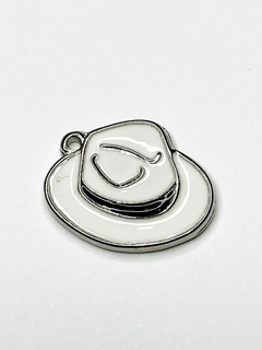 PINGENTE CHAPÉU | MODELO 70 | BRANCO E PRETO - UNIDADE