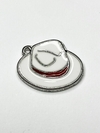 PINGENTE CHAPÉU | MODELO 72 | BRANCO E VERMELHO - UNIDADE