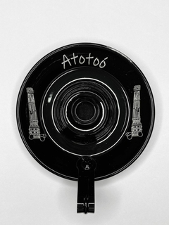 CASTIÇAL DE ALUMÍNIO - PRETO | OBALUAÊ