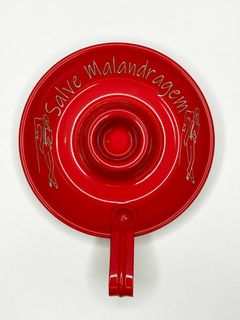 CASTIÇAL DE ALUMÍNIO - VERMELHO | MALANDRAGEM