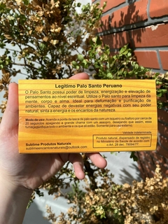 PALO SANTO NATURAL SUBLIME - 50G - comprar online
