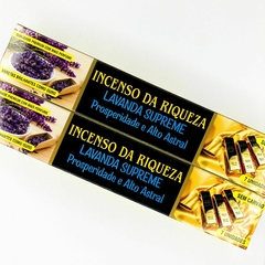 INCENSO DA RIQUEZA | LAVANDA SUPREME - PROSPERIDADE E ALTO ASTRAL | SEM CARVÃO - comprar online