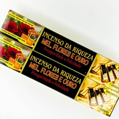 INCENSO DA RIQUEZA | MEL, FLORES E OURO - PROSPERIDADE E FELICIDADE | SEM CARVÃO - comprar online