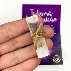 TALISMÃ DA INTUIÇÃO | SELENITA E AMETISTA - comprar online