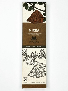 INCENSO NIRVANA | MIRRA - EQUILÍBRIO | 100% NATURAL