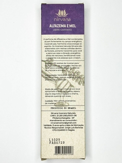 INCENSO NIRVANA | ALFAZEMA E MEL - ABRE CAMINHO | 100% NATURAL - comprar online