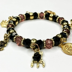 PULSEIRA DE CRISTAIS COM PINGENTES - MARIA MULAMBO - comprar online