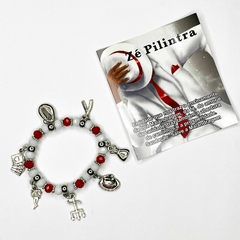 PULSEIRA DE CRISTAIS COM PINGENTES - ZÉ PILINTRA