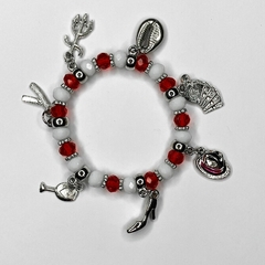 PULSEIRA DE CRISTAIS COM PINGENTES - MALANDRAS na internet