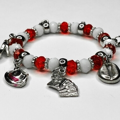 PULSEIRA DE CRISTAIS COM PINGENTES - MALANDRAS - comprar online