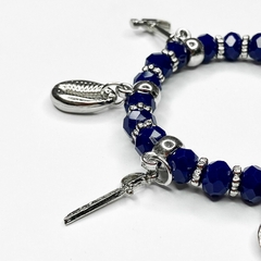 PULSEIRA DE CRISTAIS COM PINGENTES - OGUM - loja online