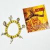 PULSEIRA DE CRISTAIS COM PINGENTES - OXUM | AMARELA