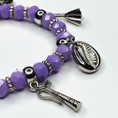 PULSEIRA DE CRISTAIS COM PINGENTES - NANÃ BURUQUÊ - CALUNGA