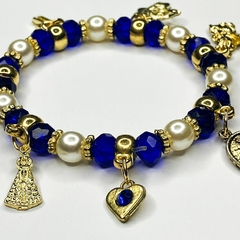 PULSEIRA DE CRISTAIS COM PINGENTES - NOSSA SENHORA APARECIDA na internet