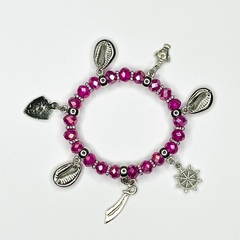 PULSEIRA DE CRISTAIS COM PINGENTES - OBÁ - comprar online