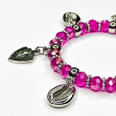 PULSEIRA DE CRISTAIS COM PINGENTES - OBÁ - loja online
