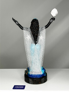 IMAGEM ORIXÁ - IEMANJÁ | RESINA | 26CM | ORIGINAL CAMASI
