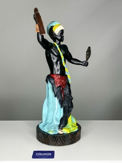 IMAGEM ORIXÁ - LOGUN EDÉ | RESINA | 26CM | ORIGINAL CAMASI - loja online