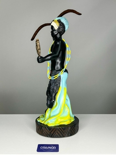 IMAGEM ORIXÁ - LOGUN EDÉ | RESINA | 26CM | ORIGINAL CAMASI - CALUNGA