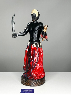 IMAGEM ORIXÁ - OGUM XOROQUÊ | RESINA | 26CM | ORIGINAL CAMASI - loja online