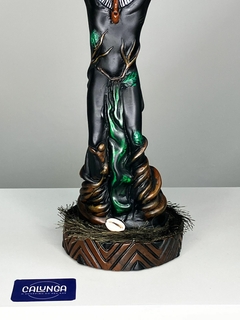 IMAGEM ORIXÁ - OSSAIN | RESINA | 26CM | ORIGINAL CAMASI - CALUNGA